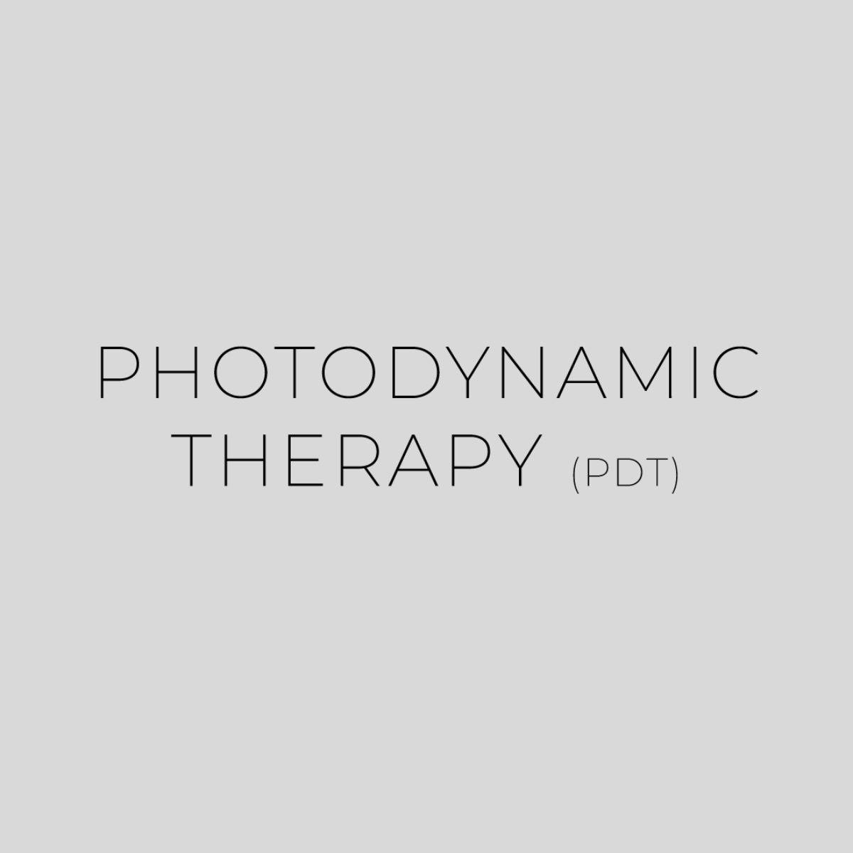 Photodynamic Therapy